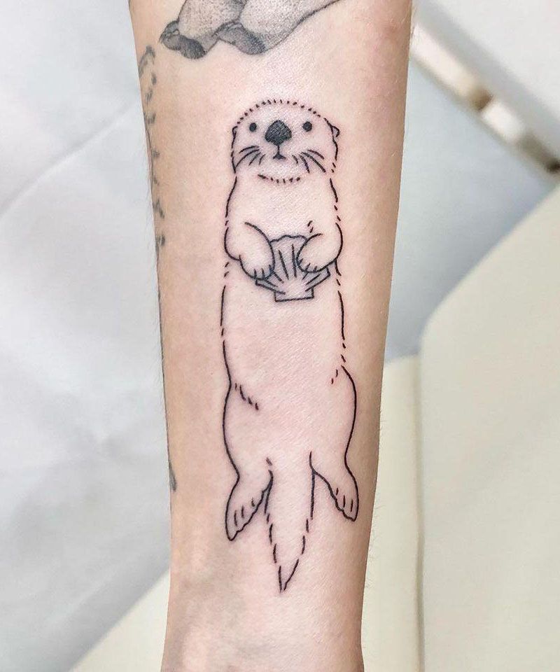 30 Cute Sea Otter Tattoos You Must Love