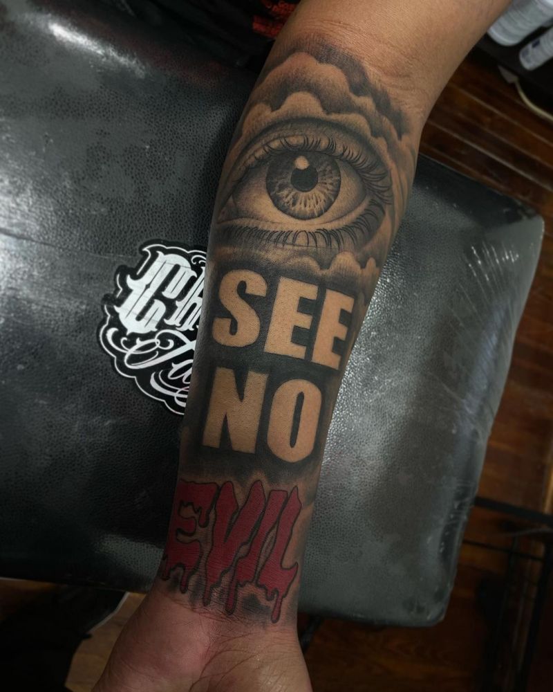 30 Unique See No Evil Tattoos You Must Love