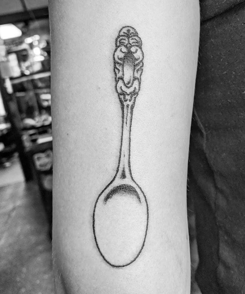 30 Pretty Spoon Tattoos For Your Inspiration