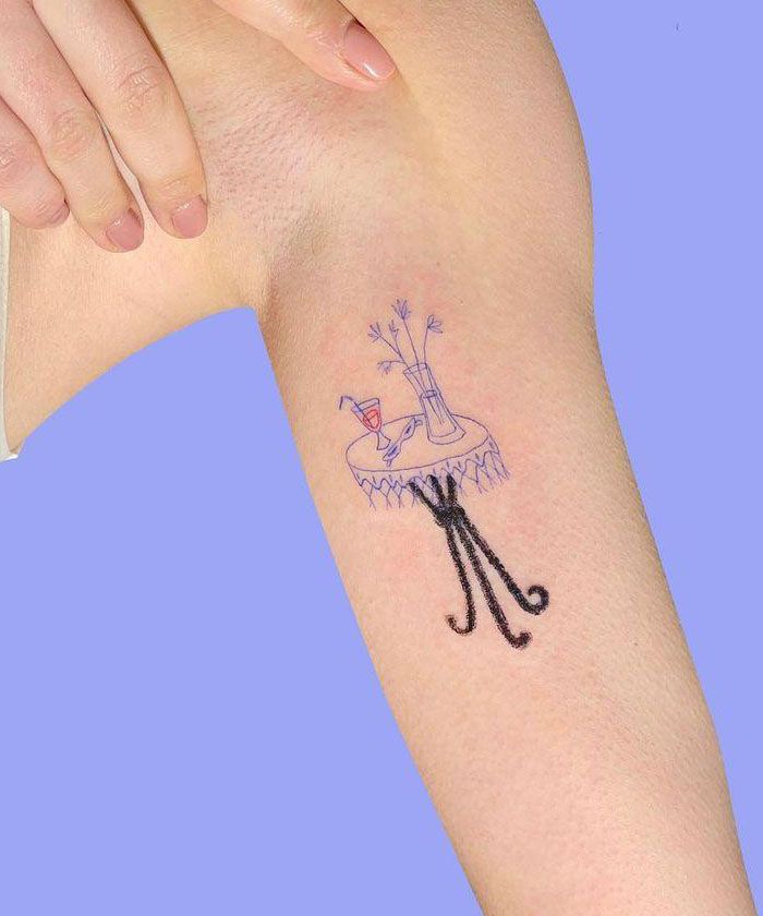 30 Unique Table Tattoos For Your Inspiration