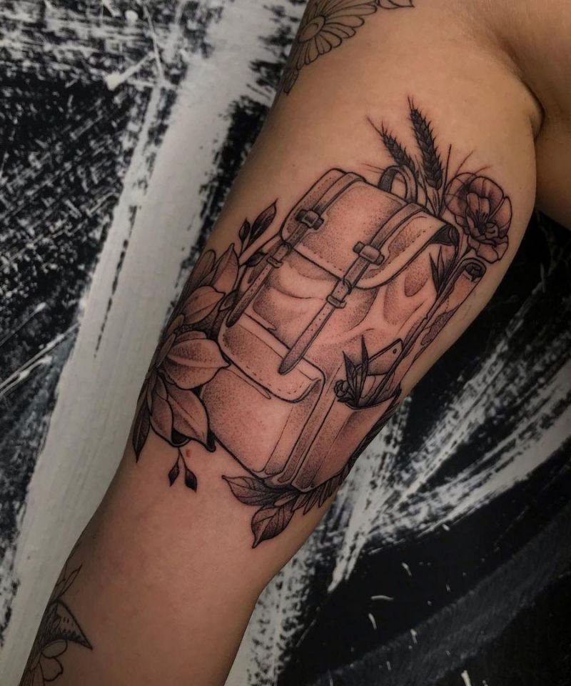 30 Unique Backpack Tattoos You Will Love