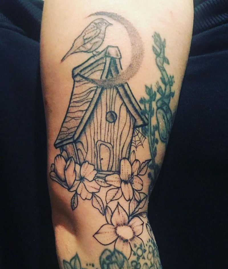 30 Unique Bird House Tattoos You Can Copy