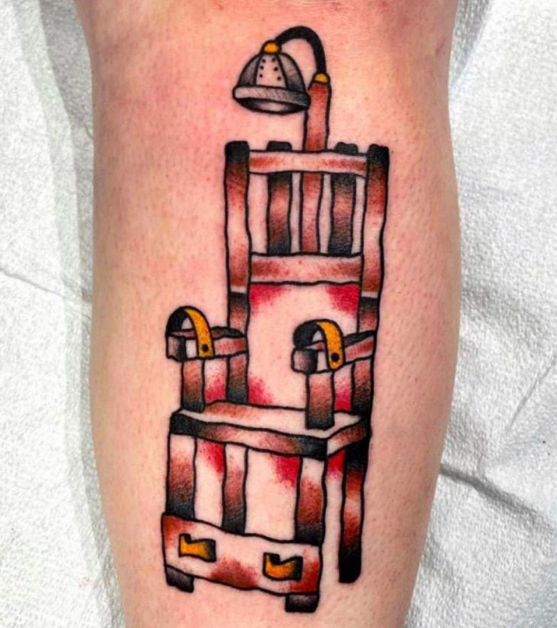 30 Unique Electric Chair Tattoos For Your Inspiration