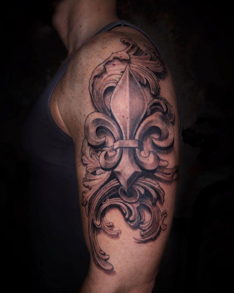 30 Pretty Fleur De Lis Tattoos You Must Love