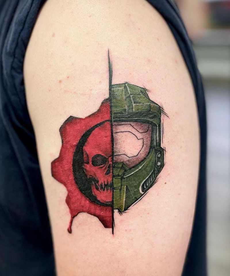 30 Unique Gears Of War Tattoos You Can Copy