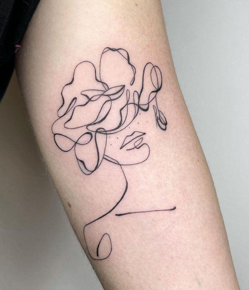 30 Pretty One Line Tattoos Make You Beautiful