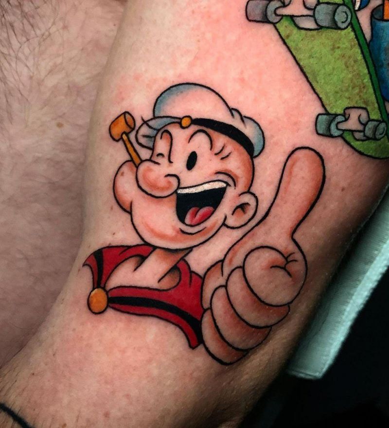 30 Unique Popeye Tattoos to Inspire You