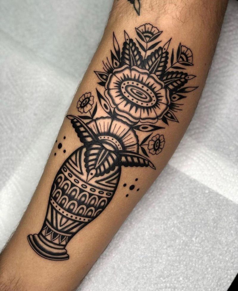 30 Elegant Pottery Tattoos You Must Try