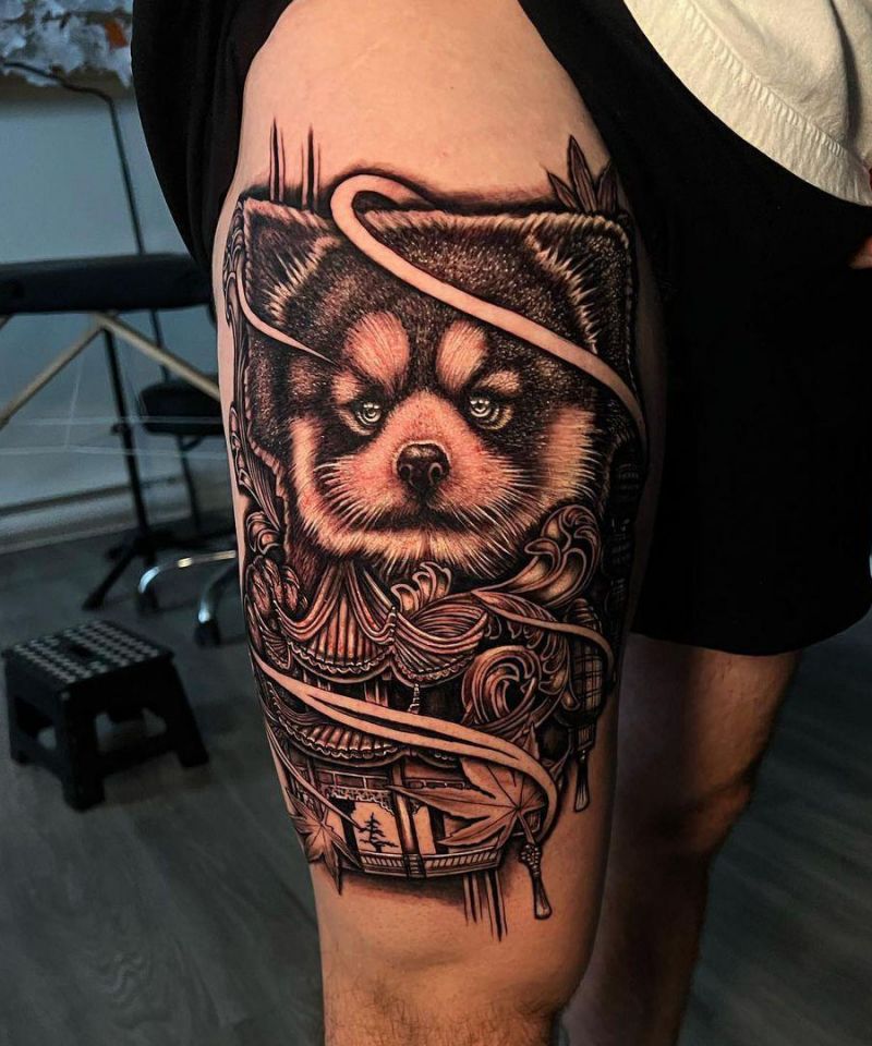 30 Cute Red Panda Tattoos You Must Love