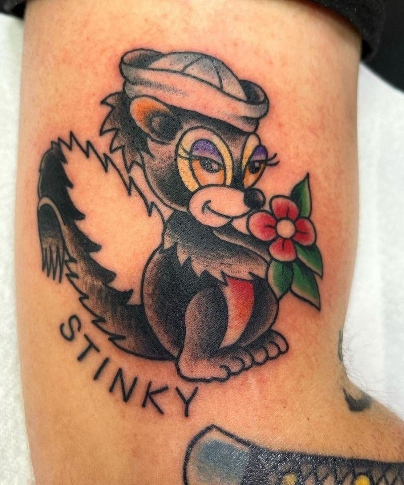 30 Cute Skunk Tattoos You Will Love