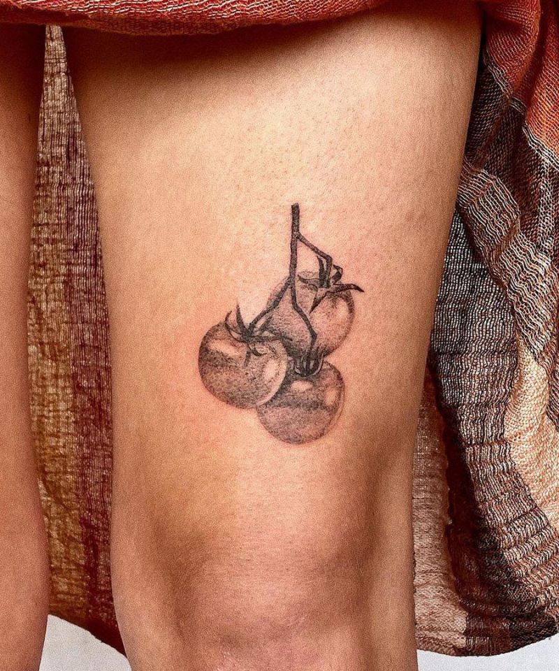 30 Pretty Tomato Tattoos to Inspire You