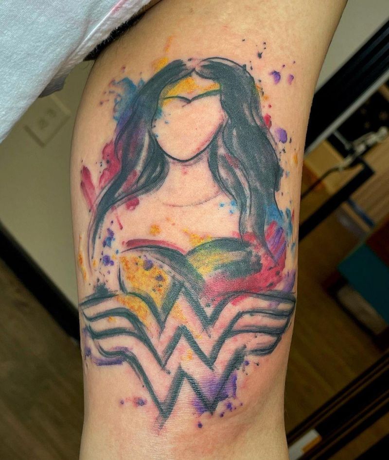 30 Pretty Wonder Woman Tattoos For Your Inspiration