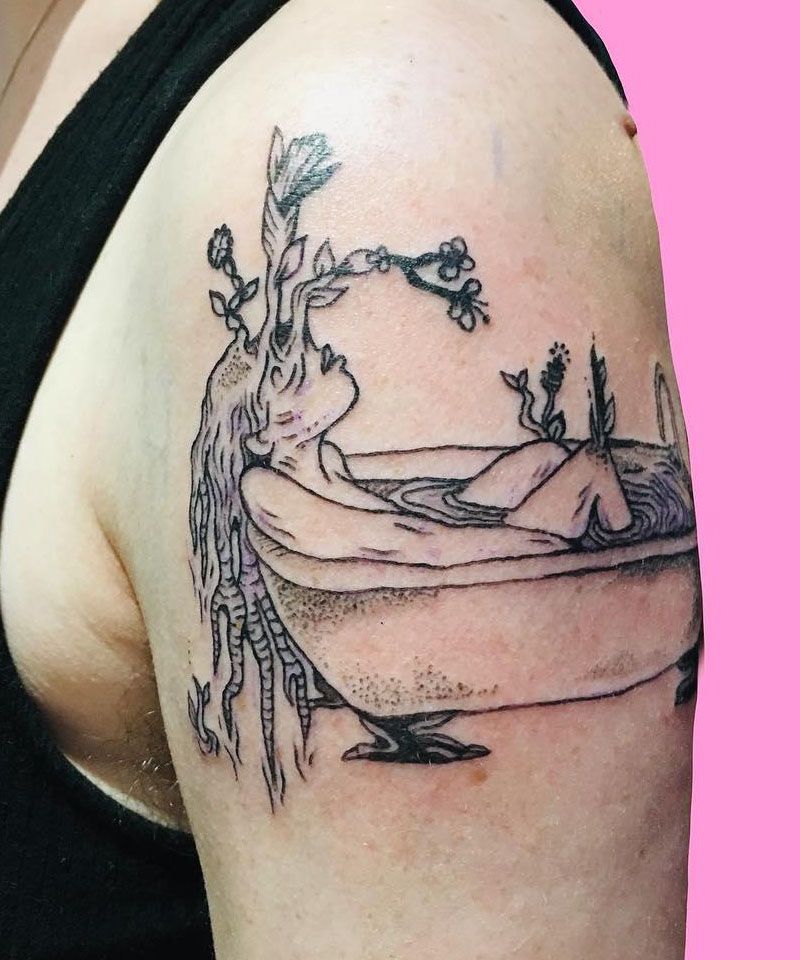 30 Unique Bathtub Tattoos You Must Love