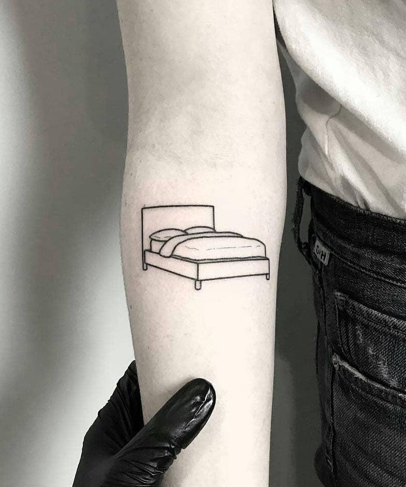 30 Unique Bed Tattoos You Can Copy