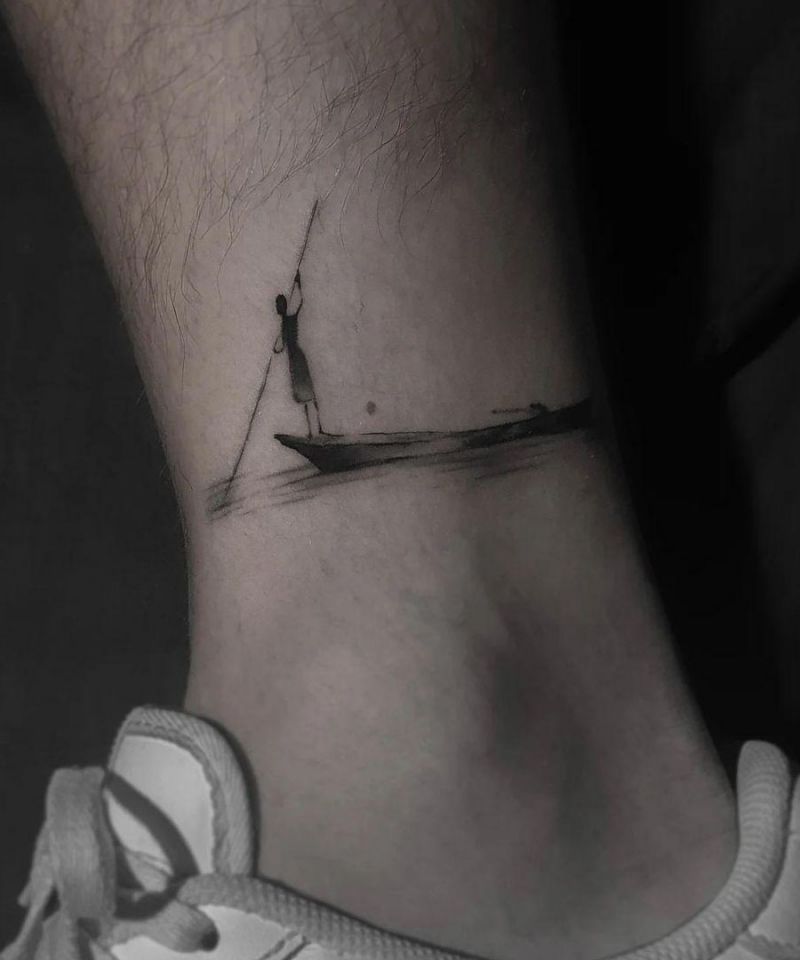 30 Unique Canoe Tattoos You Will Love