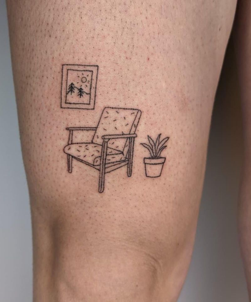 30 Unique Chair Tattoos You Must Love