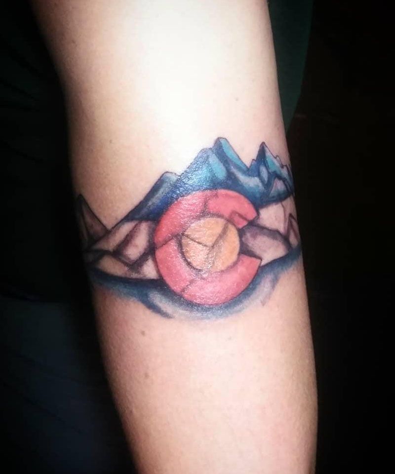 30 Pretty Colorado Flag Tattoos You Will Love