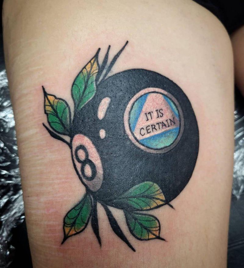 30 Pretty Eight Ball Tattoos You Must Try