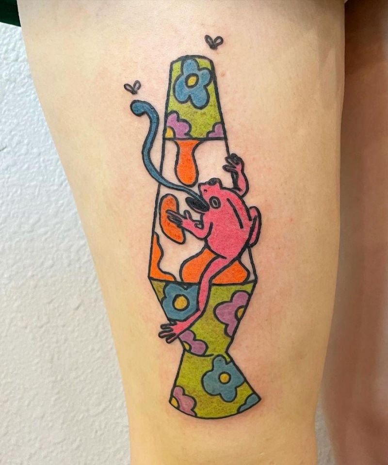 30 Pretty Lava Lamp Tattoos For Your Inspiration