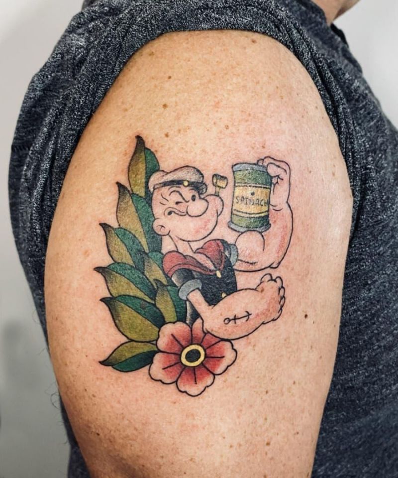 30 Unique Popeye Tattoos to Inspire You