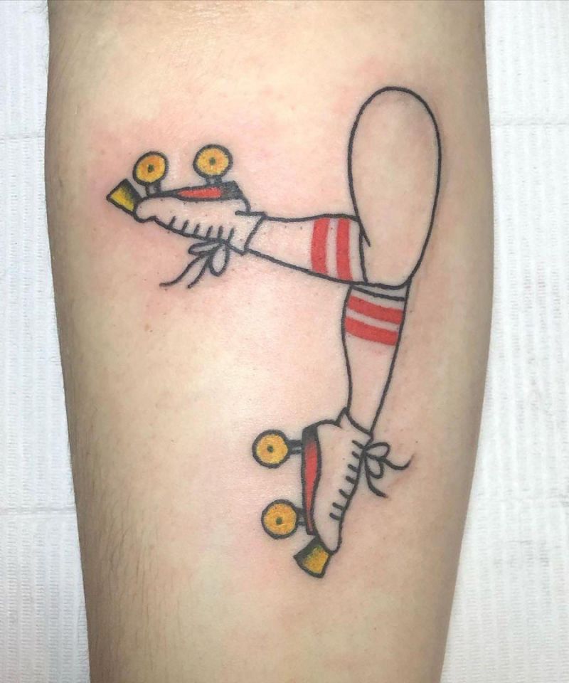 30 Unique Roller Skate Tattoos You Can Copy