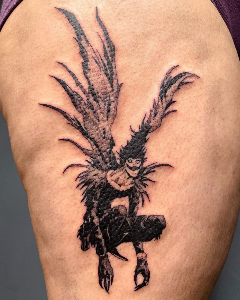 30 Unique Ryuk Tattoos to Inspire You