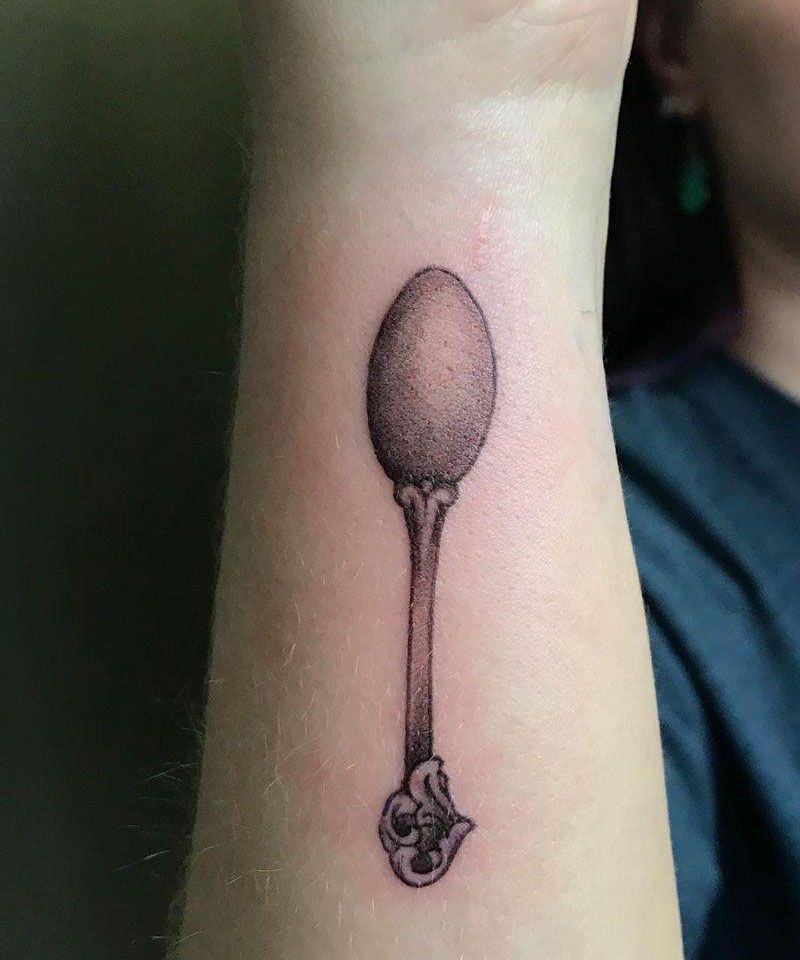 30 Pretty Spoon Tattoos For Your Inspiration