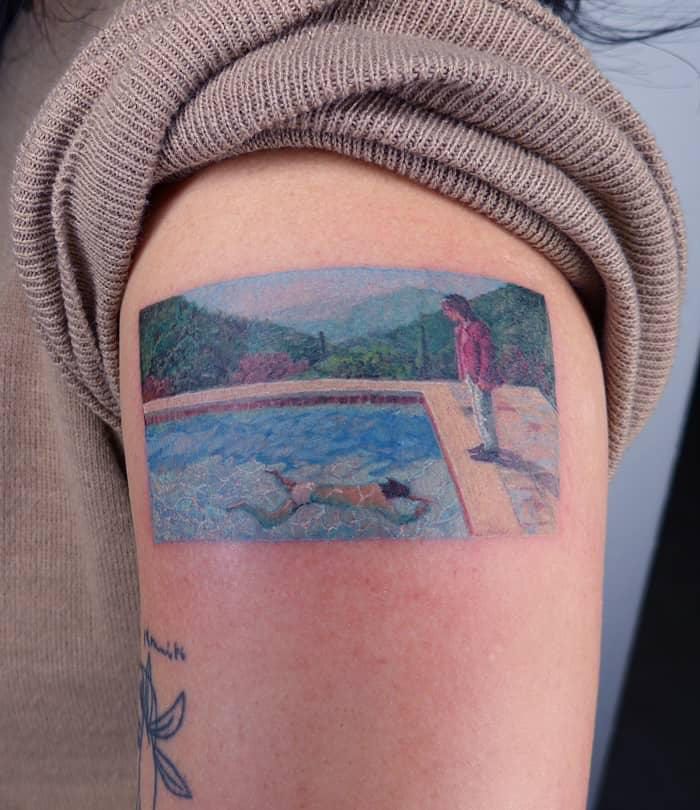 30 Pretty Swimming Pool Tattoos You Can Copy