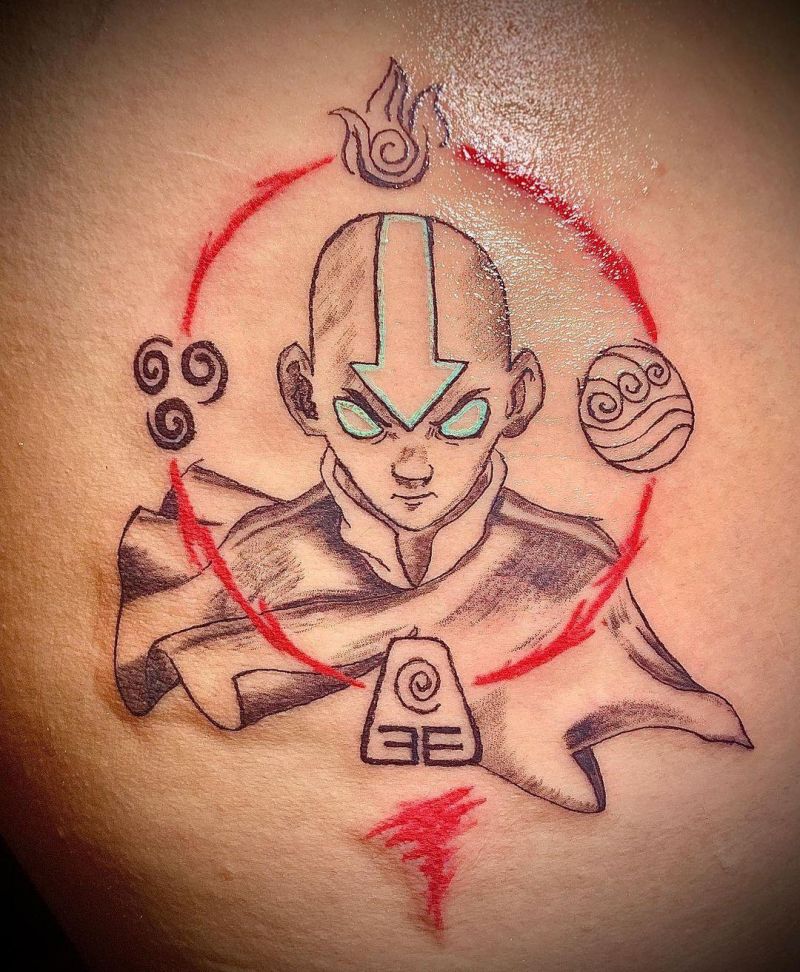 30 Unique Aang Tattoos to Inspire You