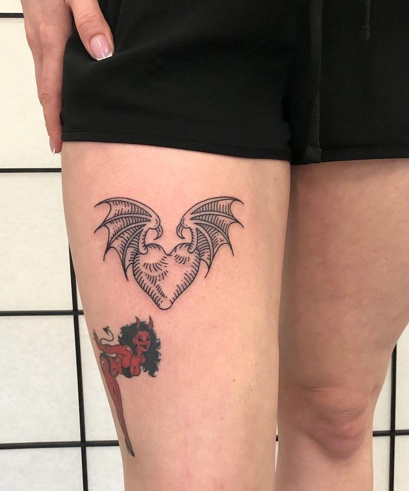 23 Unique Devil Heart Tattoos You Can Copy