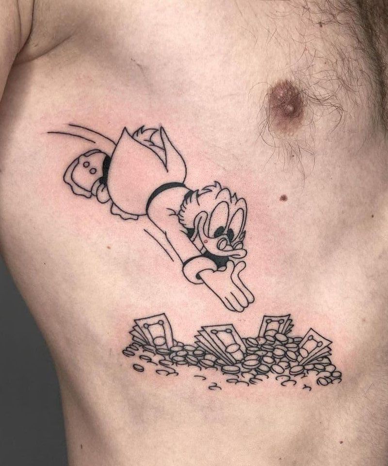 30 Cute Donald Duck Tattoos for Your Inspiration