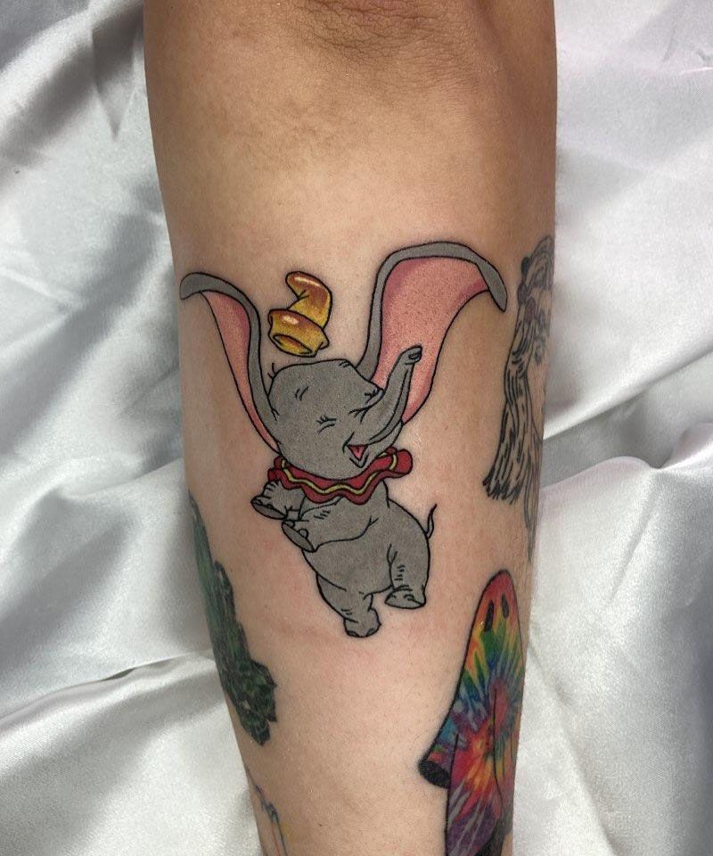 30 Cute Dumbo Tattoos for Your Inspiration