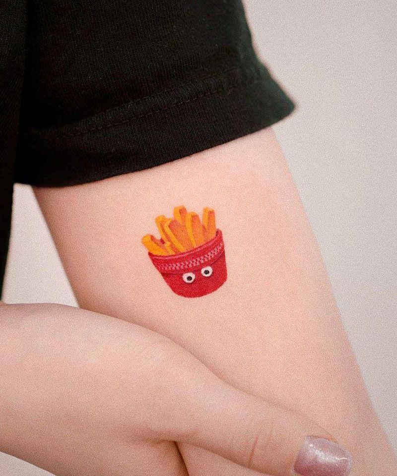 30 Unique French Fries Tattoos for Your Inspiration