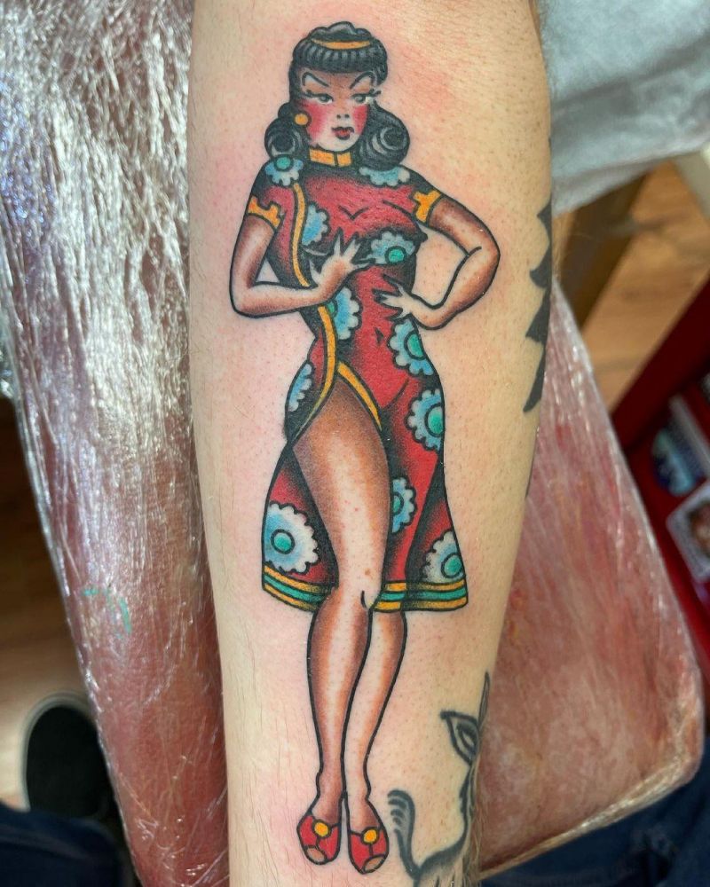 30 Pretty Pin Up Girl Tattoos You Must See