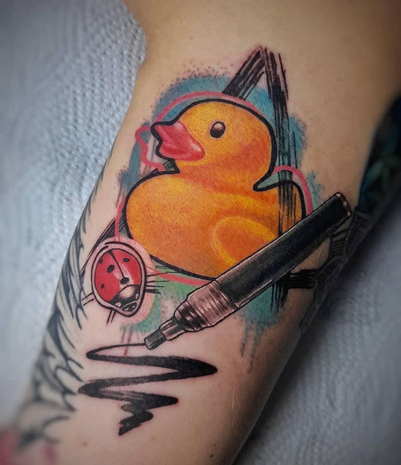 30 Cute Rubber Duck Tattoos You Can Copy