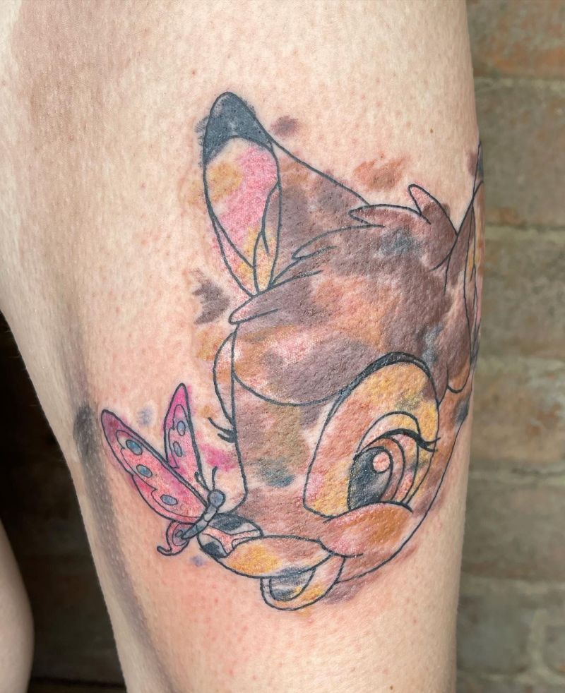 30 Cute Bambi Tattoos You Can Copy