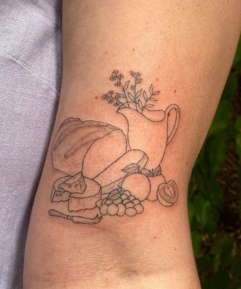 30 Unique Bread Tattoos You Must Love