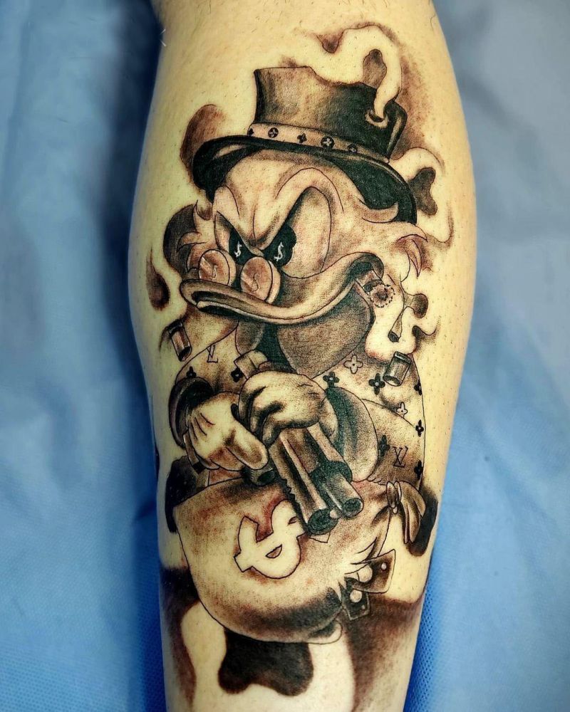 30 Cute Donald Duck Tattoos for Your Inspiration