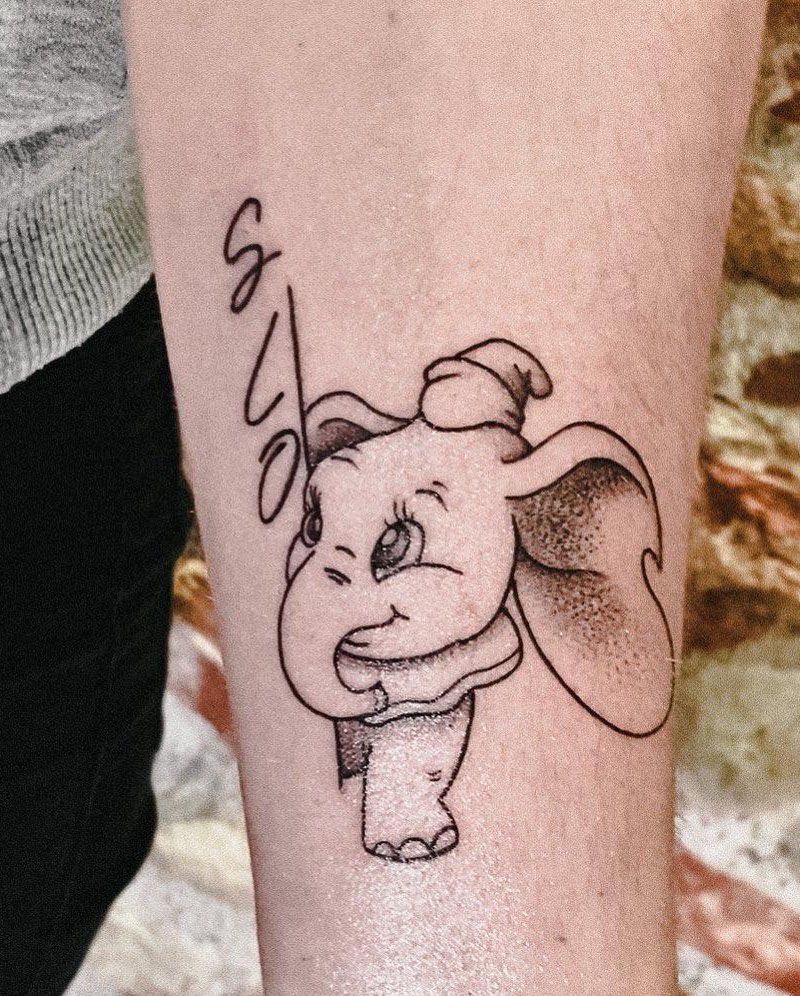 30 Cute Dumbo Tattoos for Your Inspiration