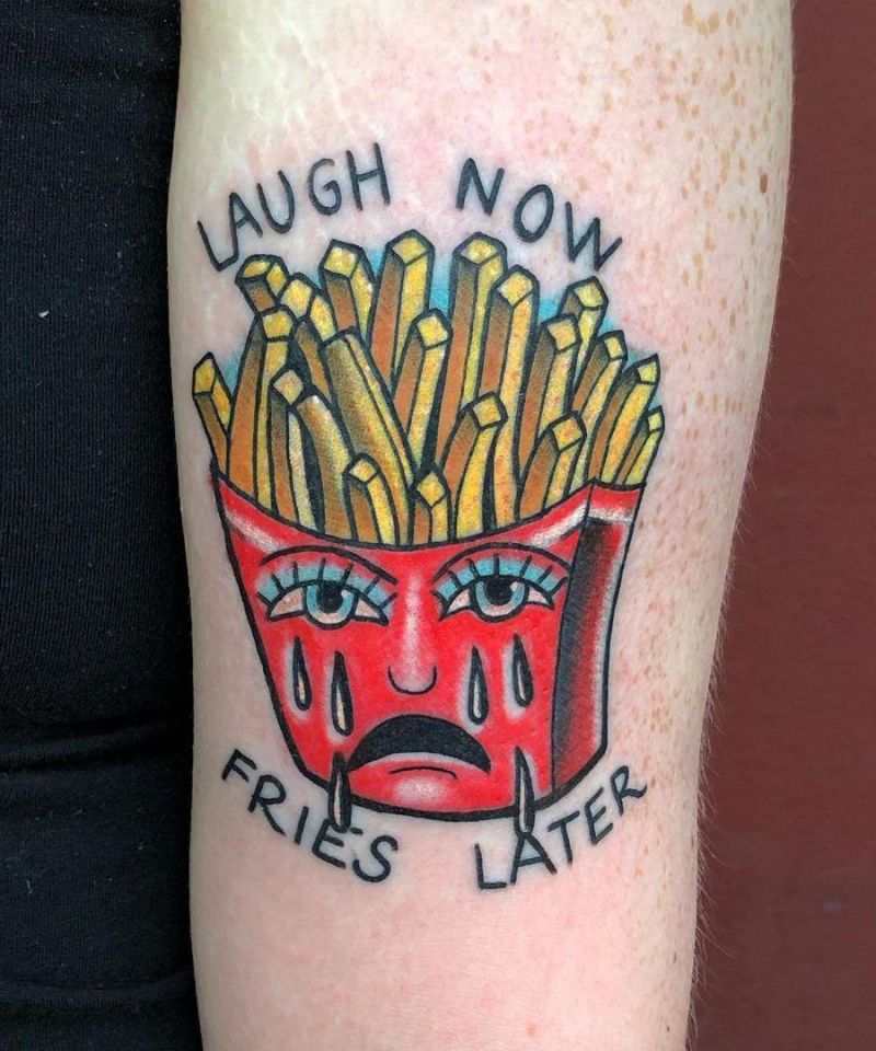 30 Unique French Fries Tattoos for Your Inspiration