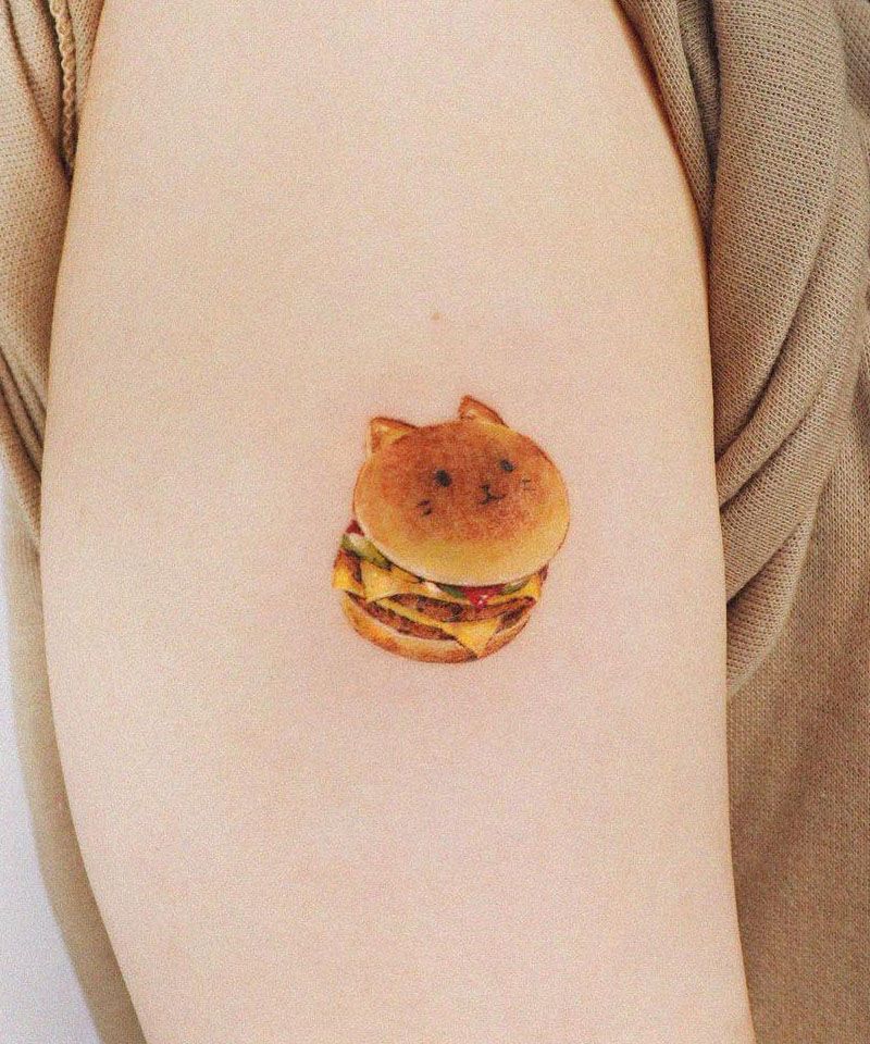 30 Unique Hamburger Tattoos to Inspire You