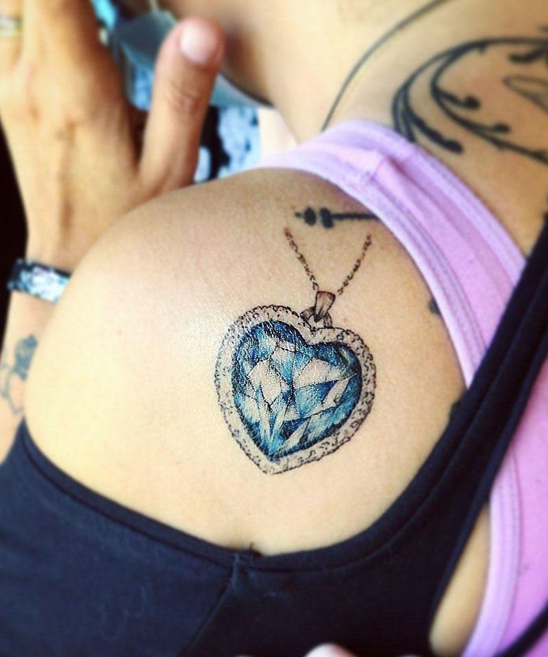 30 Pretty Heart of The Ocean Tattoos You Must Try
