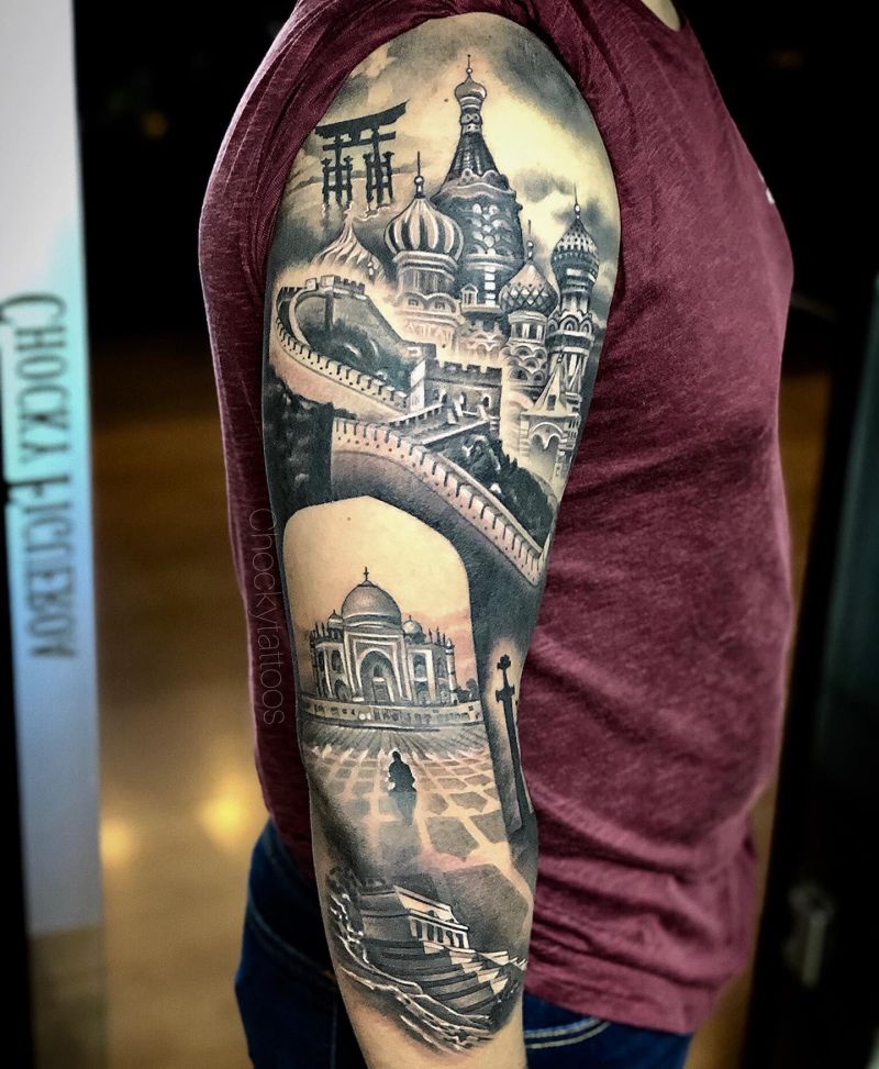 30 Exciting Taj Mahal Tattoos Give You Inspiration