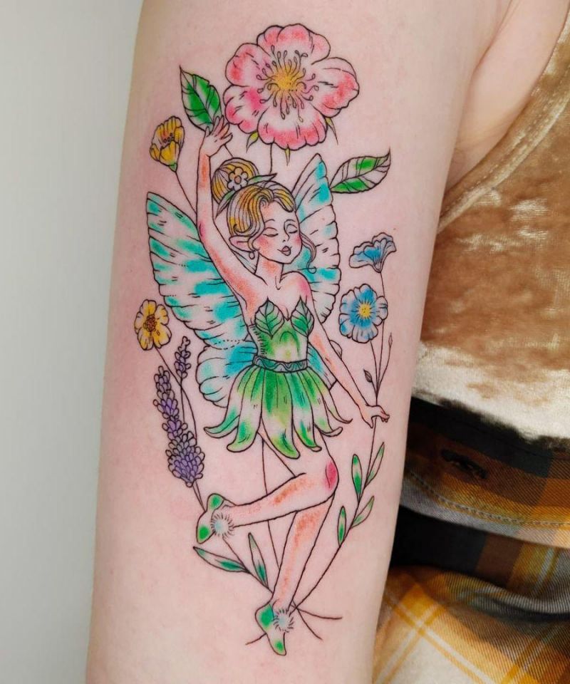 30 Pretty Tinker Bell Tattoos You Must Love