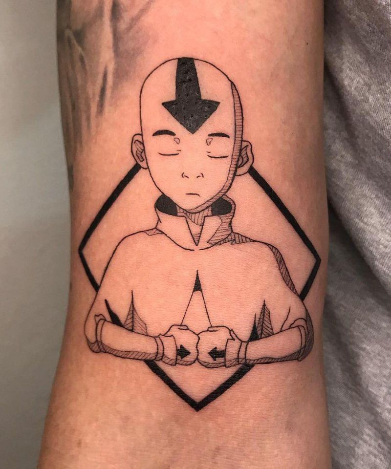 30 Unique Aang Tattoos to Inspire You
