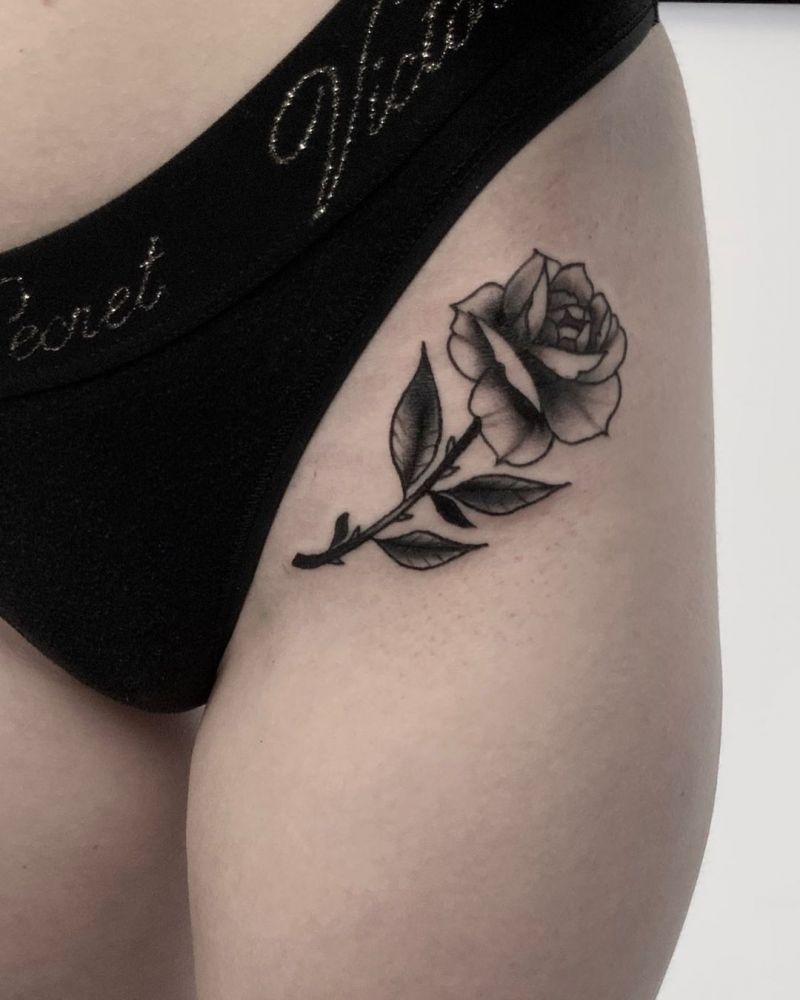 30 Pretty Bikini Line Tattoos Improve Your Temperament