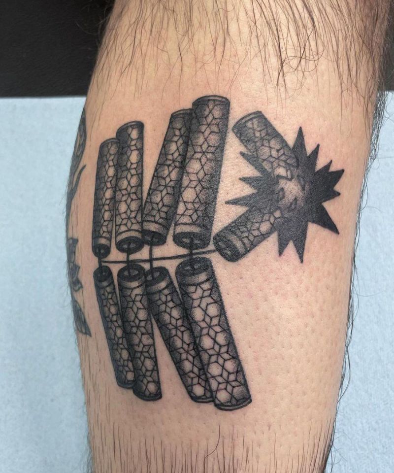 30 Unique Firecracker Tattoos You Must Love