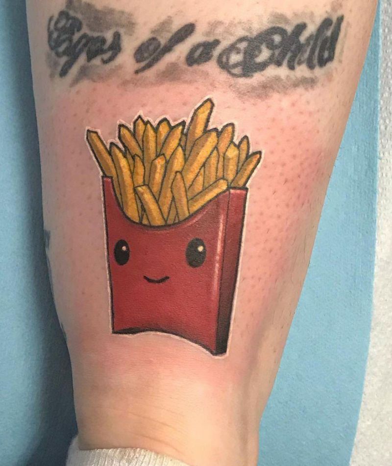 30 Unique French Fries Tattoos for Your Inspiration