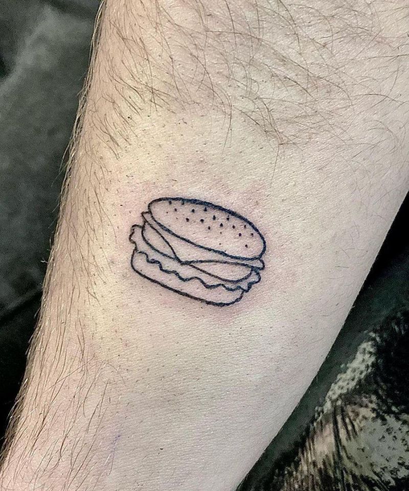 30 Unique Hamburger Tattoos to Inspire You