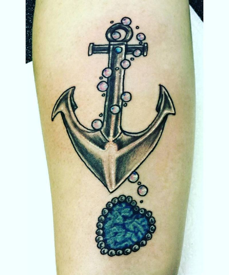 30 Pretty Heart of The Ocean Tattoos You Must Try